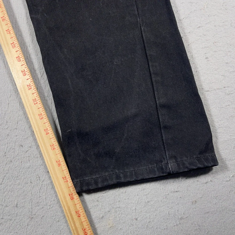 Levi's 505 Regular Fit Jeans Men 36x30 Black Denim Straight Leg Casual Everyday‎